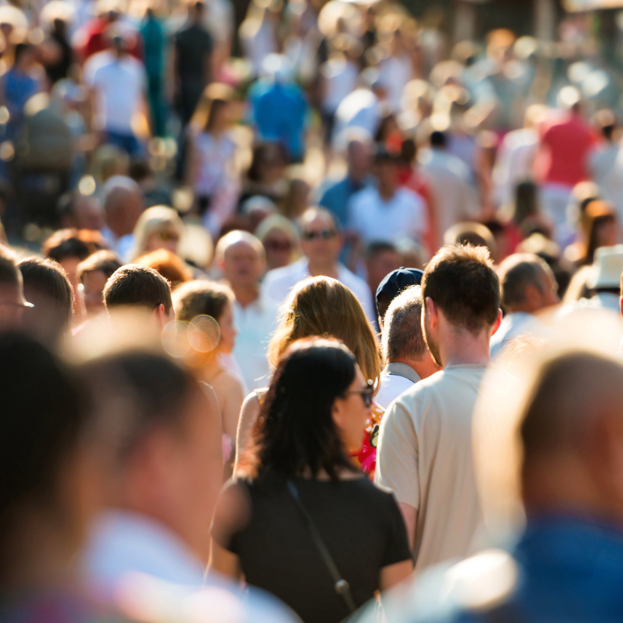 Diverse crowd representing varied healthcare audience segments