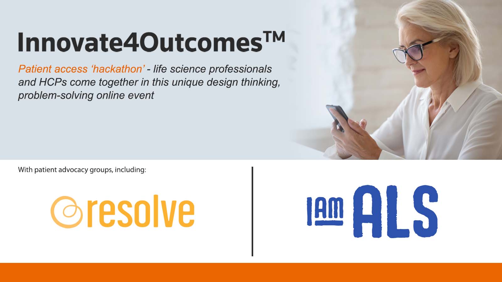 Innovate4Outcomes in partnership with resolve and IamALS